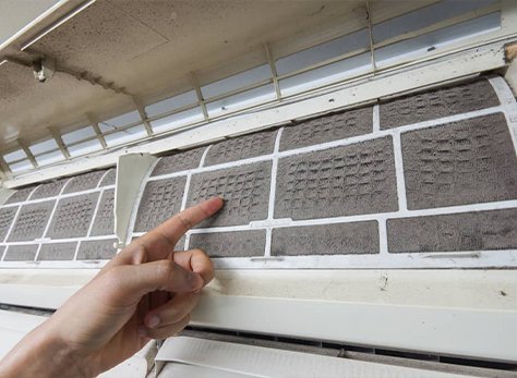 Safe and secure air conditioning requires clean filters